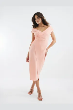 River Island Asymetric Wrap Midi Dress XS