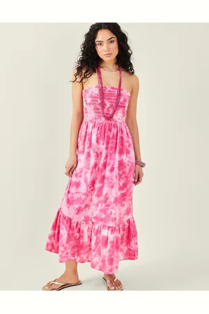 Accessorize Tie Dye Bandeau 100% Cotton Dress large