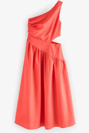 Style Cheat One Shoulder Printed Jasmine Midi Dress AU 16