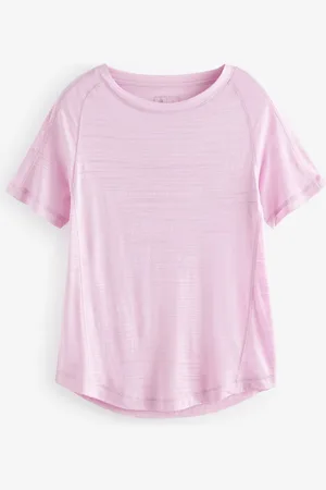 Next Pink Crew Neck Lightweight Short Sleeve T-Shirt S