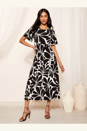 Friends Like These ITY Flutter Short Sleeve Midi Dress AU 12