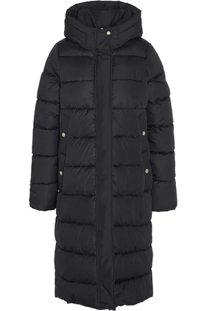 Barbour Barron Longline Baffle Quilt Puffer Coat 14