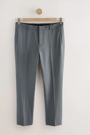 Next Grey Slim Fit Motionflex Stretch Suit Trousers 38s
