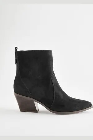 Next Black Standard/Wide Fit Forever Comfort Cowboy Ankle Boots AU 8.5 (EU 40)