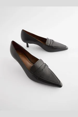 Next Forever Comfort Leather Point Kitten Loafer Heels AU 6 (EU 37)