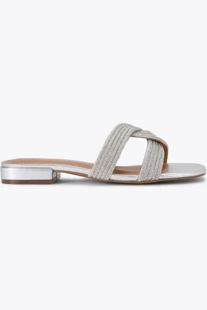 Kurt Geiger Silver Chrome Rebel Sandals AU 9 (EU 40)