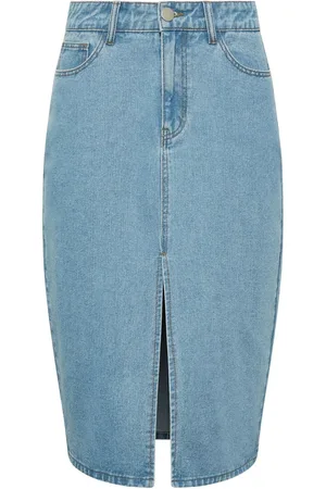 Long Tall Sally Midi Denim Skirt AU 20