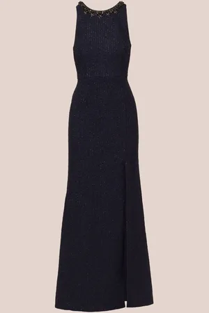 Adrianna Papell Glitter Boucle Stretch Gown AU 12