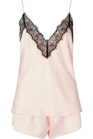 Ann Summers Pink Cerise Satin Cami Set L