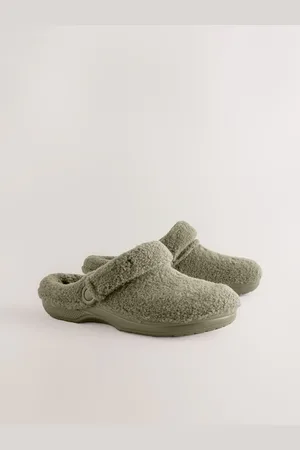 Next Khaki Green Borg Eva Clog Slippers AU 11 (EU 43)