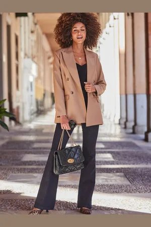 Sosandar Natural Premium Double Breasted Blazer AU 12