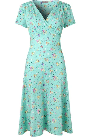 Joe Browns Vintage Printed V-Neck Dress AU 6