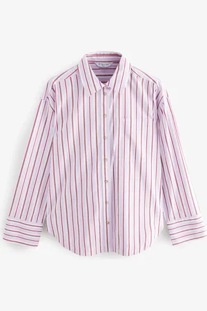 Next Relaxed Boyfriend Fit 100% Cotton Button Down Shirt AU 12