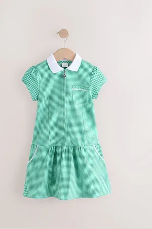 Next Zip Front Cotton Rich Gingham School Dress (3-14yrs) 8 Years (128 cm)