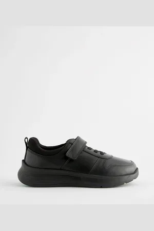 Next Wide Fit (G) Leather 1 Strap Elastic Lace School Shoes US 4 (UK 3)