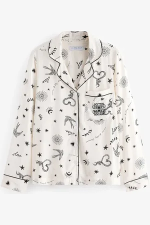 Never Fully Dressed Cream Button Through Pyjamas AU 20