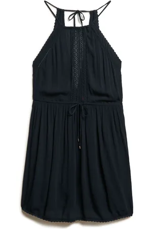 Superdry 100% Cotton Ibiza Halter Neck Mini Dress AU 10