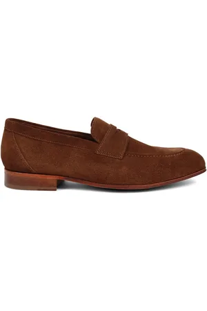 JONES BOOTMAKER Rake Leather Brown Loafers AU 11 (EU 45)