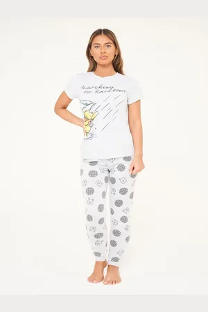 Brand Threads White Disney Winnie the Pooh Ladies Pyjama Set XS