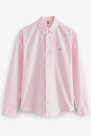 Next 100% Cotton Stripe Long Sleeve Oxford Shirt XXL
