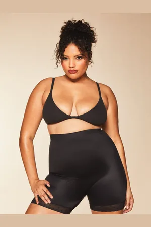 Lipsy London Black Sculpt Medium Tummy Control Mid Thigh Shapewear Shorts AU 8