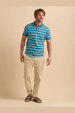 Brakeburn Stripe 100% Cotton Polo Shirt L