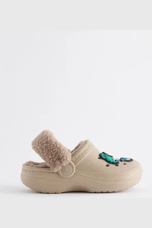 Next Neutral Lined Clogs Slippers AU 4 (EU 20.5)