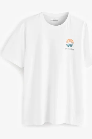 Columbia 100% Cotton Kettle River Outdoor White T-Shirt XL