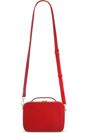 JONES BOOTMAKER Red Waldorf Leather Zip Up Handbag one