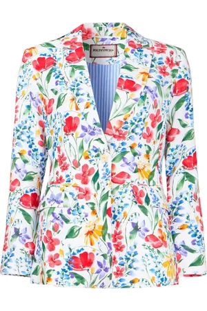 Joe Browns White Floral Print Co-Ord Jacket AU 16