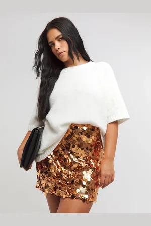 Simply Be Mixed Disc Sequin Mini Skirt AU 20