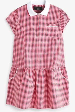 Next Zip Front Cotton Rich Gingham School Dress (3-14yrs) 11 Years (146cm)