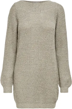 JDY Slash Neck Knitted Mini Jumper Dress xsmall