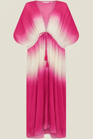 Accessorize Pink Maxi Pleated Kaftan S