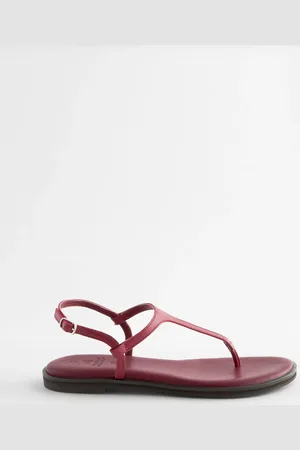 Next Red Forever Comfort Standard/Wide Fit Toe Thong Leather Sandals AU 5.5 (EU 36)