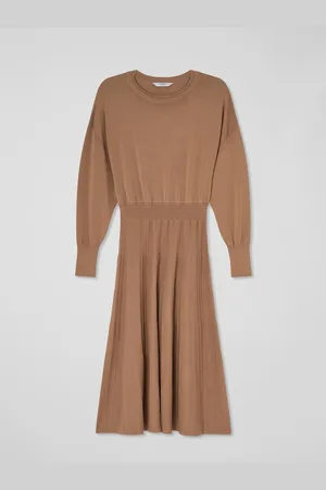 LK Bennett Blakely 2-In-1 Ottoman Skirt Knit Dress S