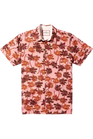 Joe Browns Palm Tree Print Short Sleeve Shirt large