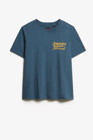 Superdry Ink 100% Cotton Tokyo Rhinestone Relaxed T-Shirt AU 14