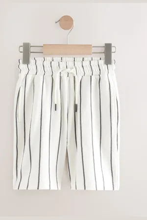 Next 100% Cotton Texture Striped Shorts (3-16yrs) 5 Years (110cm)