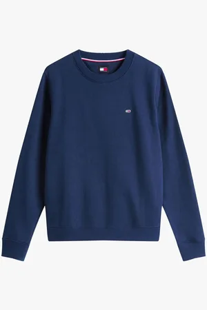 Tommy Hilfiger Blue Flag Crew Jumper L