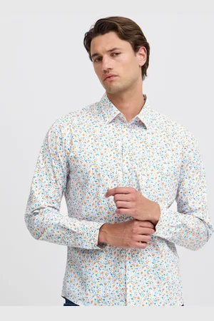 Blend Floral Print Long Sleeve Shirt M