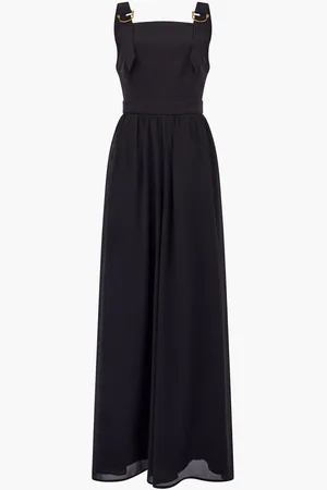 French Connection Black Azra Eden Mix Jumpsuit AU 10
