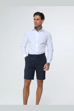 Harry Brown Decorate Cotton Linen Blend Shorts 38