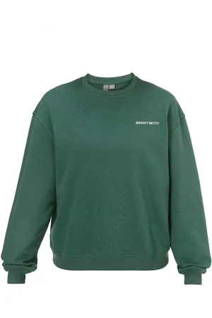 Sweaty Betty Green Green Revive Crew Neck Sweatshirt L-XL