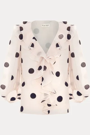 Phase Eight Pink Jaqlyn Spot Blouse 14
