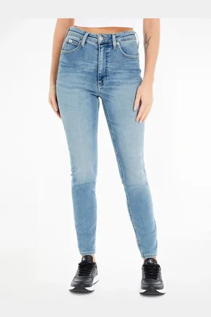 Calvin Klein Blue High Rise Super Skinny Ankle Jeans 26W x 31R (UK 26 R)
