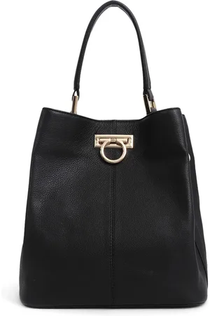 JONES BOOTMAKER Verna Leather Shoulder Black Bag One