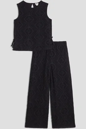 River Island Girls Lace Bow Side Top Set 134140cm