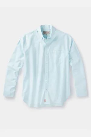 Aubin Pink Aldridge Oxford Button Down 100% Cotton Shirt large