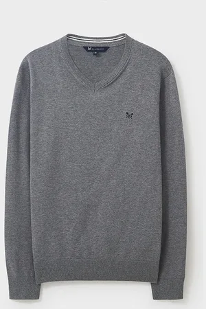 J.Crew Company Grey V-Neck Jumper XL